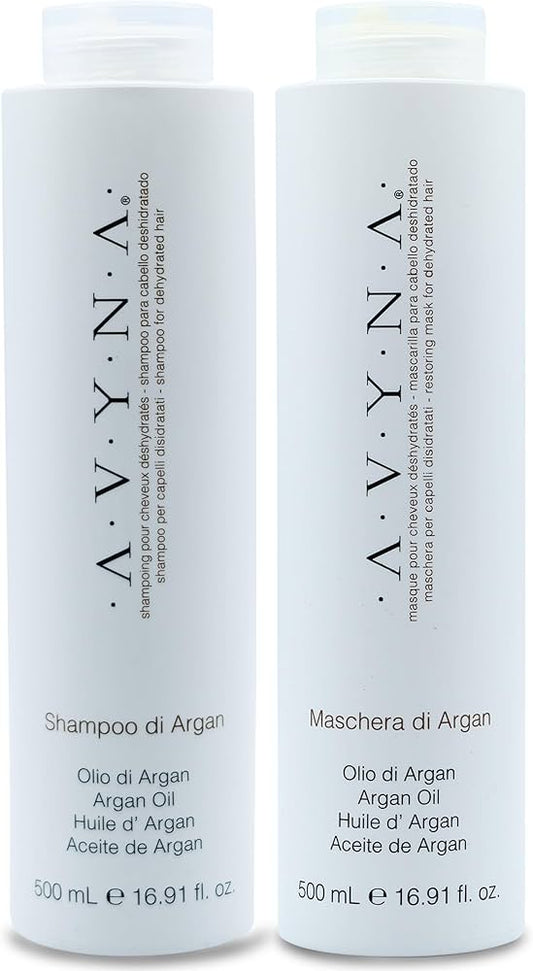 AVYNA SHAMPOO DI ARGAN&MASCHERA Di ARGAN(500ml)Set